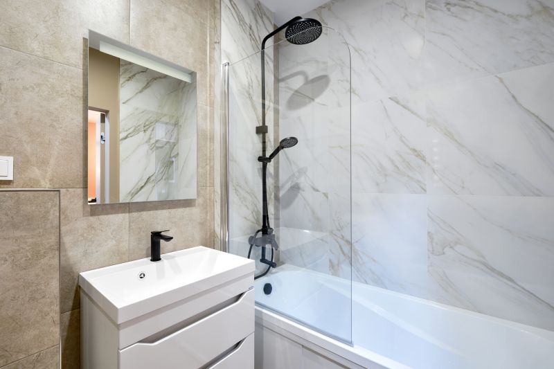 Marble-Accented Bathroom